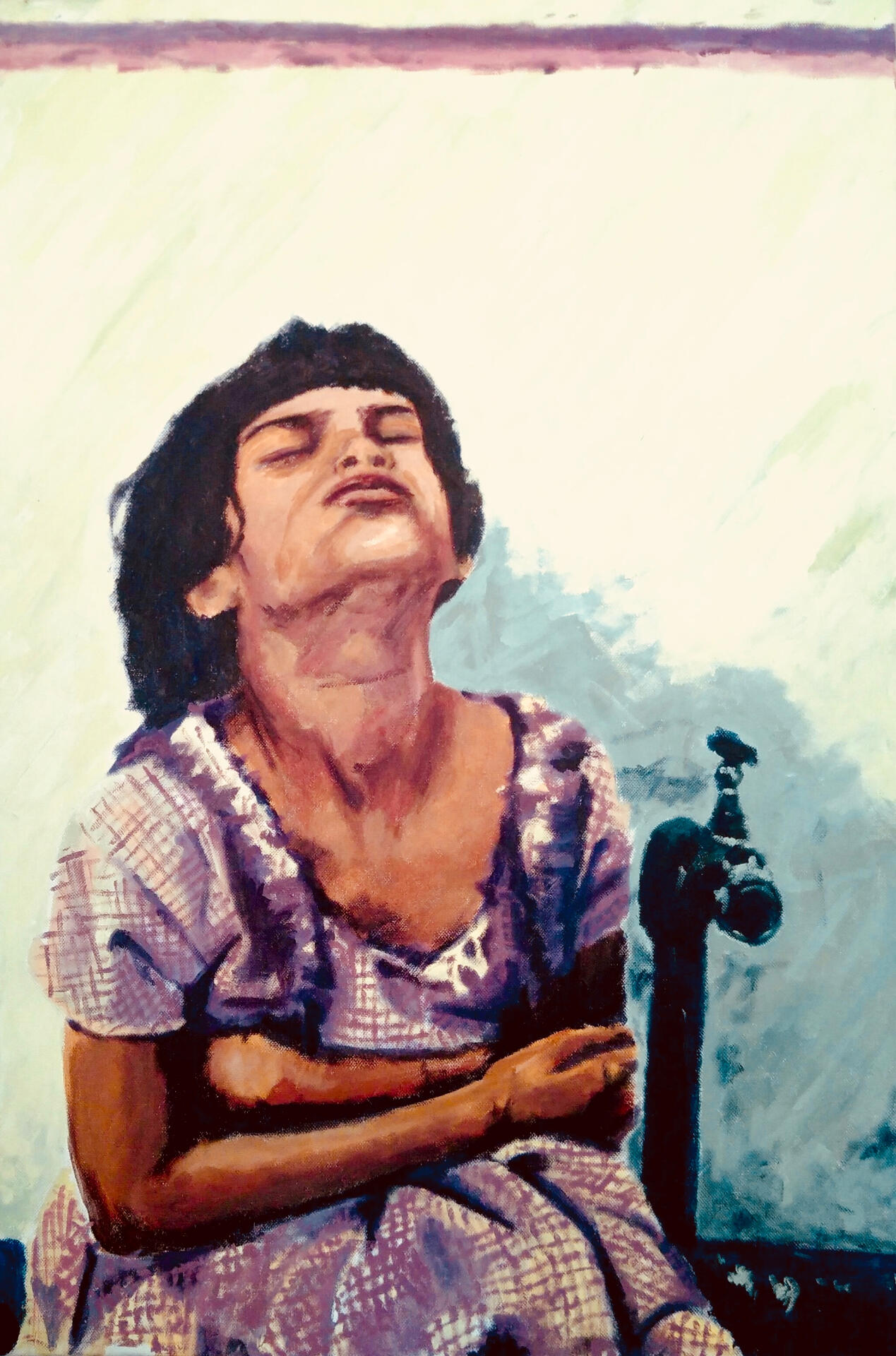 Girl at the water point